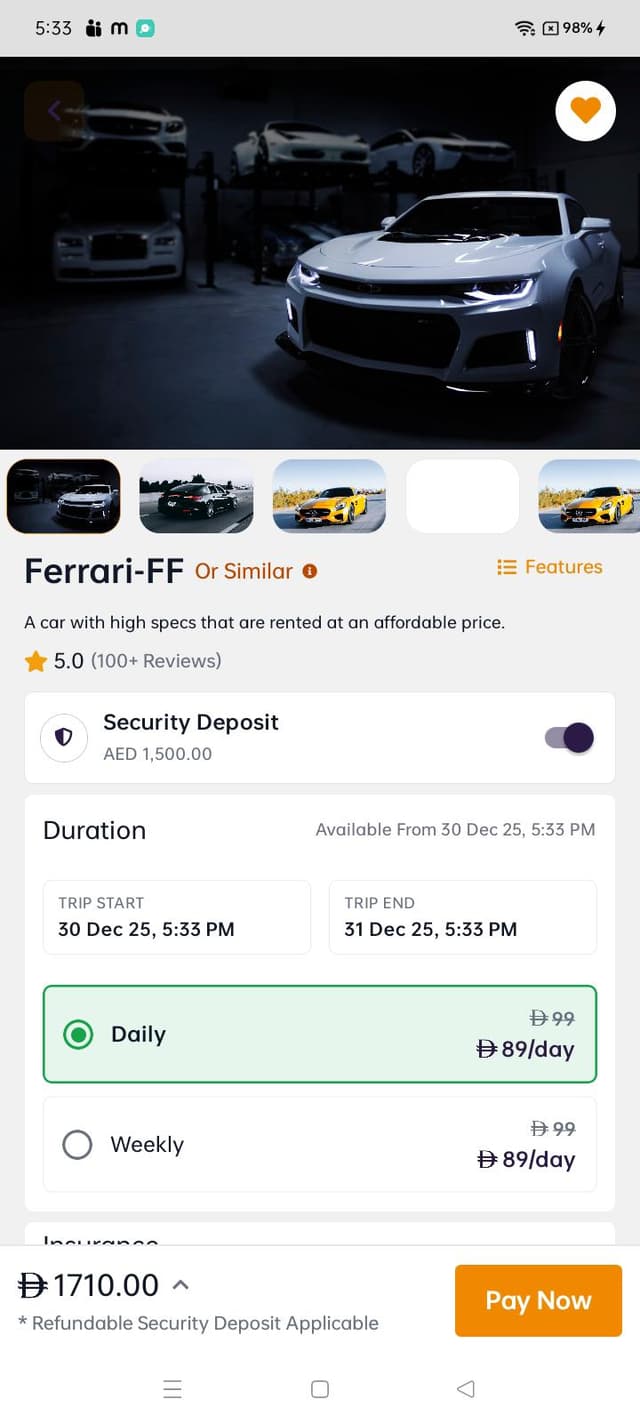 Documents for Car Rental